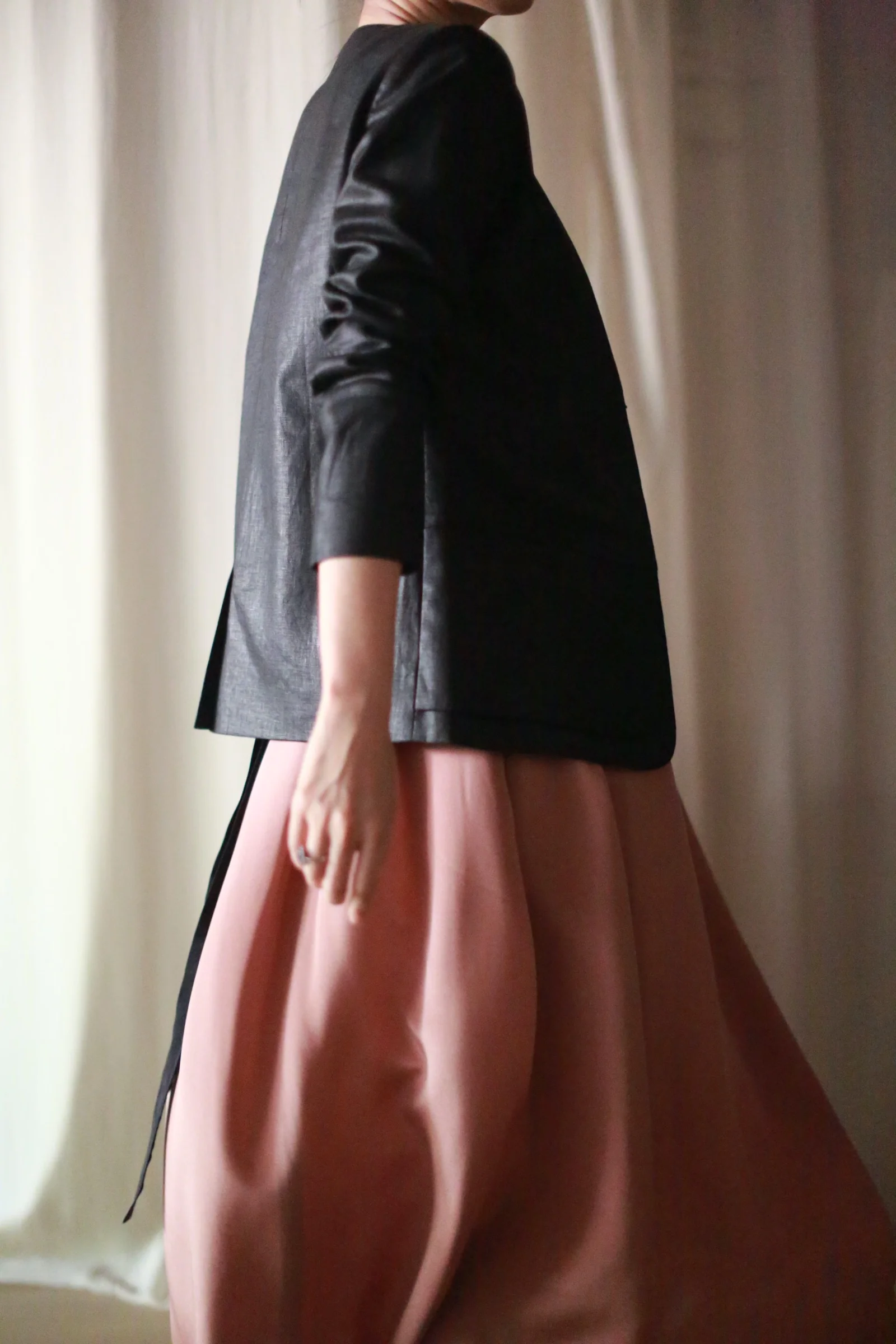Silk Pleated Wrap Skirt - Image 17