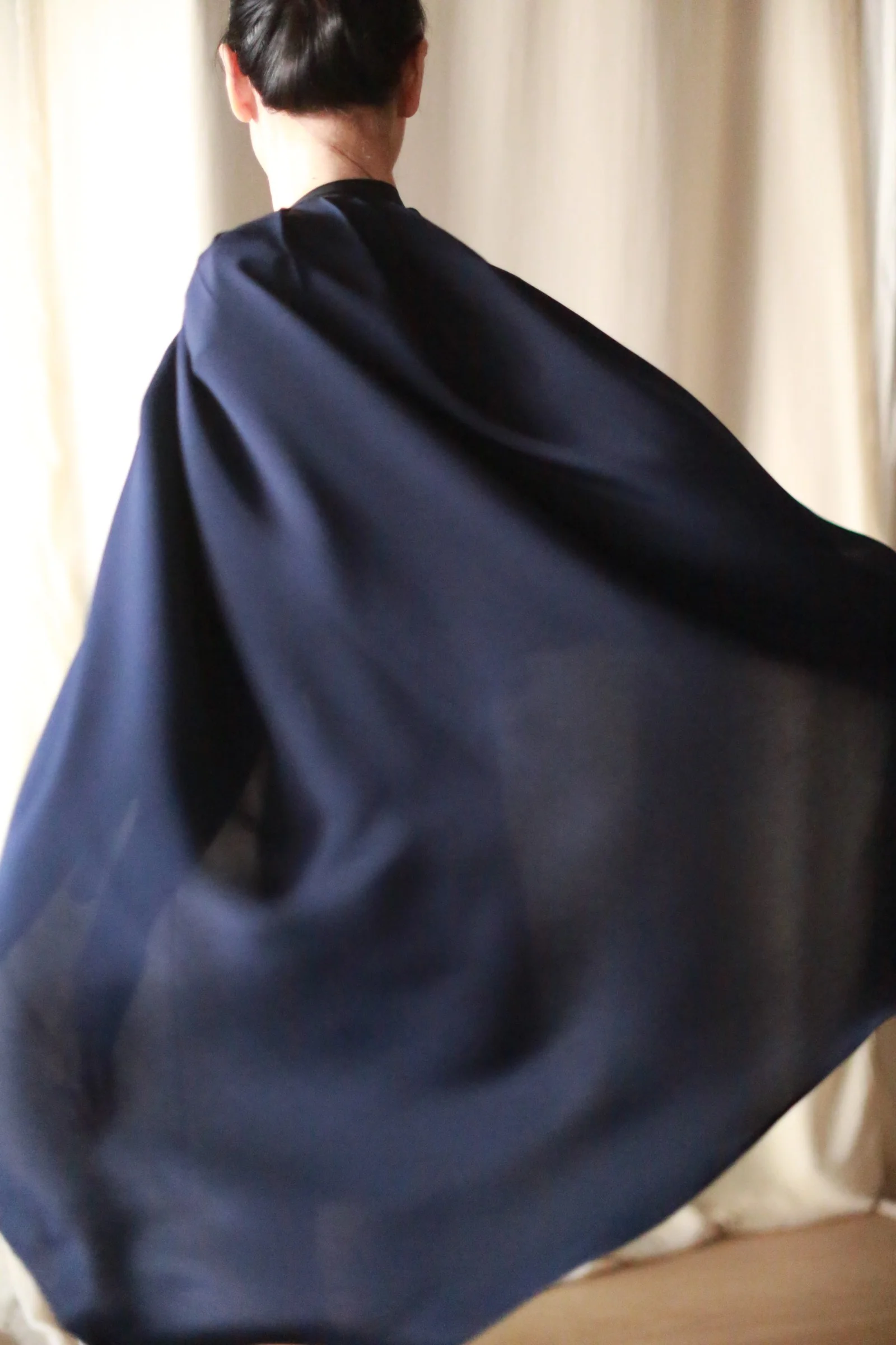 Silk Pleated Wrap Skirt - Image 6