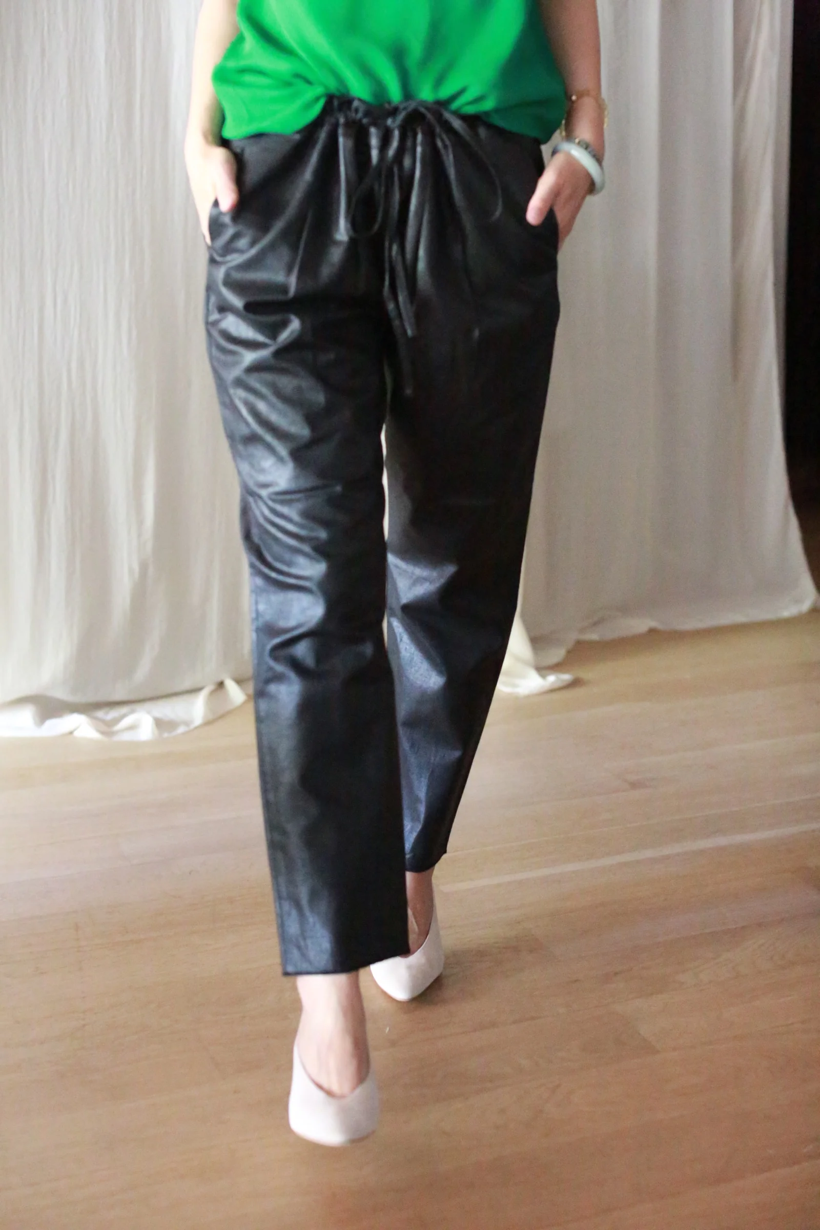 Waxed Linen Unisex Pants - Image 3